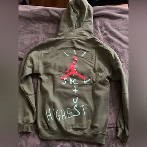 Travis Scott Jordan Cactus Jack Highest Hoodie Olive